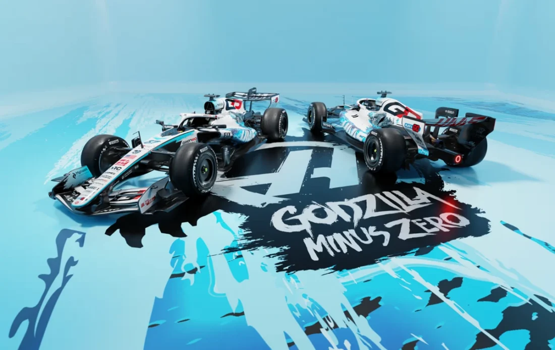 Imagem de divulgação relacionada a Haas revela pintura de Godzilla Minus Zero para o GP dos Estados Unidos