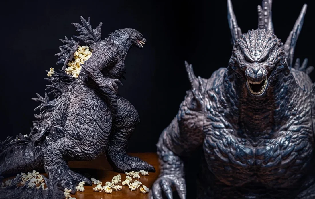 Imagem de divulgação relacionada a Balde de pipoca de Godzilla Minus Zero será lançado no Brasil
