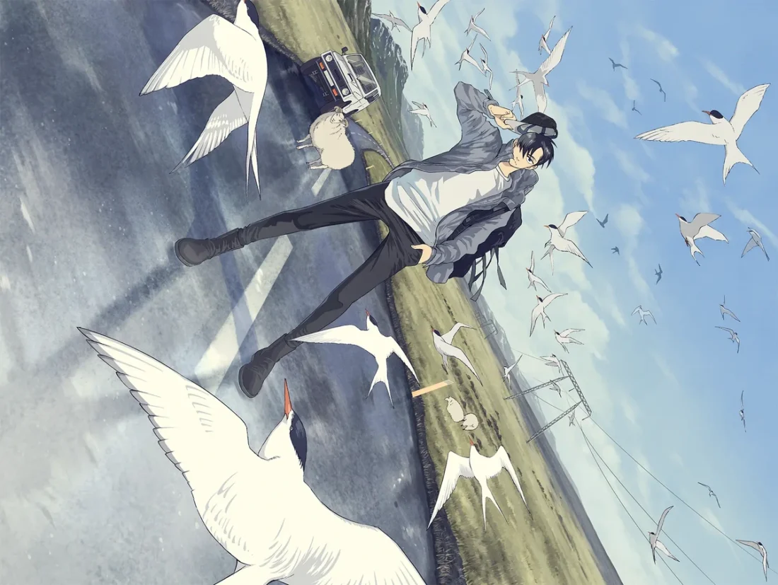 Visual promocional do anime Go With the Clouds, North-by-Northwest