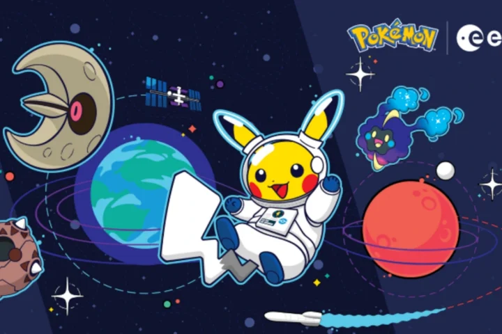 Imagem de divulgação relacionada a Pokémon GO leva Pikachu Astronauta a museus espaciais da Europa
