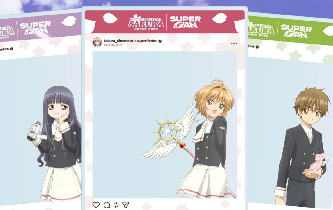 Imagem de divulgação relacionada a Cardcaptor Sakura ganha oito photocards oficiais produzidos no Brasil