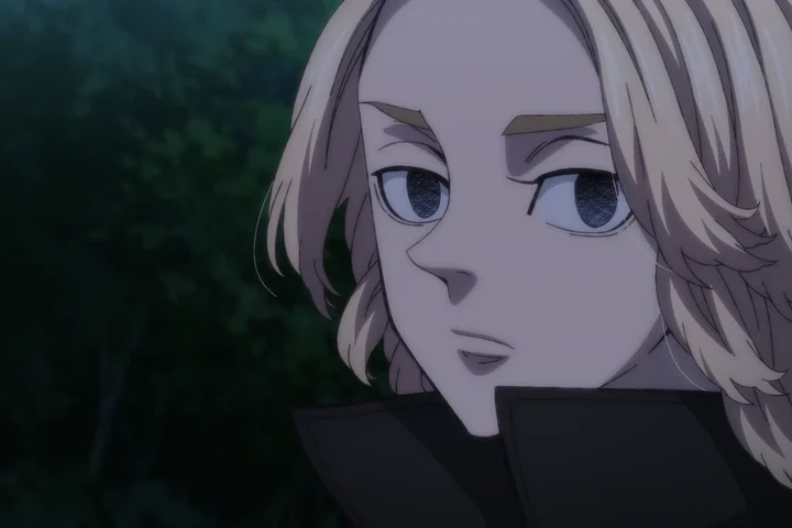 Personagem em cena de Tokyo Revengers: War of the Three Titans Arc.