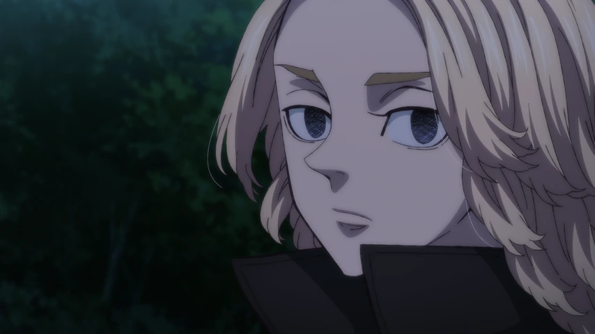 Personagem em cena de Tokyo Revengers: War of the Three Titans Arc.