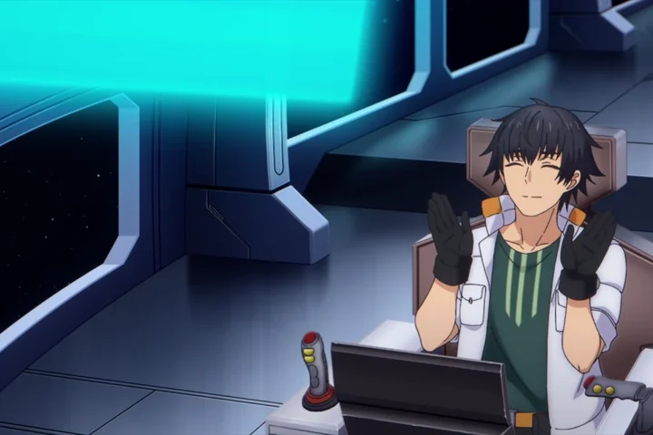 Personagem em cena de Reborn as a Space Mercenary: I Woke Up Piloting the Strongest Starship!.