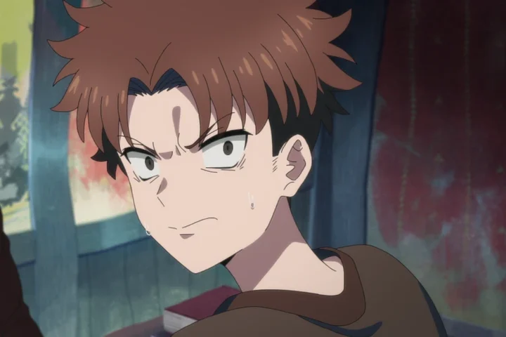 Personagem em cena de The Laid-Off Cheat-Granting Mage Enjoys a Second Lease on Life.