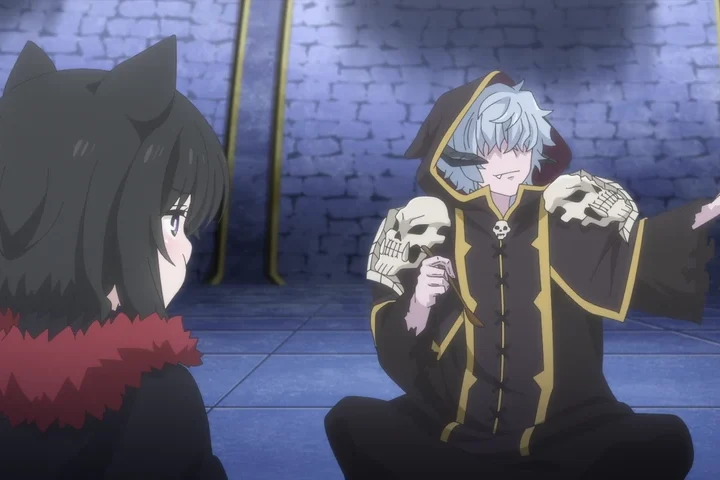 Personagem em cena de Reincarnated as a Sword Season 2.