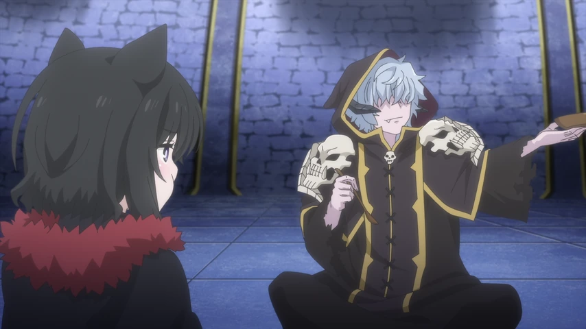 Personagem em cena de Reincarnated as a Sword Season 2.