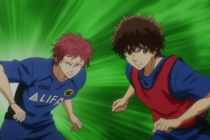 Personagem em cena de Aoashi Season 2.