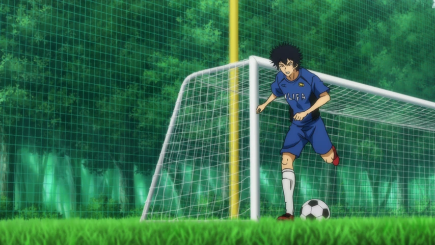 Personagem em cena de Aoashi Season 2.