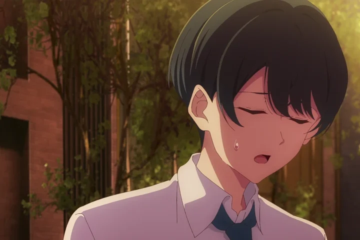 Personagem em cena de The Cold Sato-san is Only Sweet to Me.