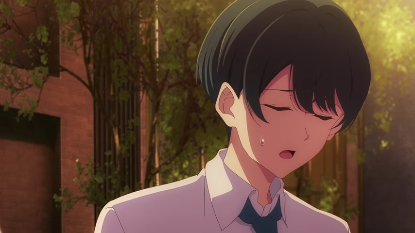 Personagem em cena de The Cold Sato-san is Only Sweet to Me.