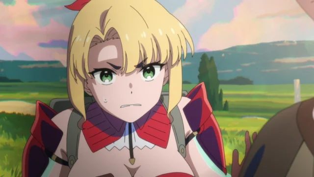 Personagem em cena de The Laid-Off Cheat-Granting Mage Enjoys a Second Lease on Life.