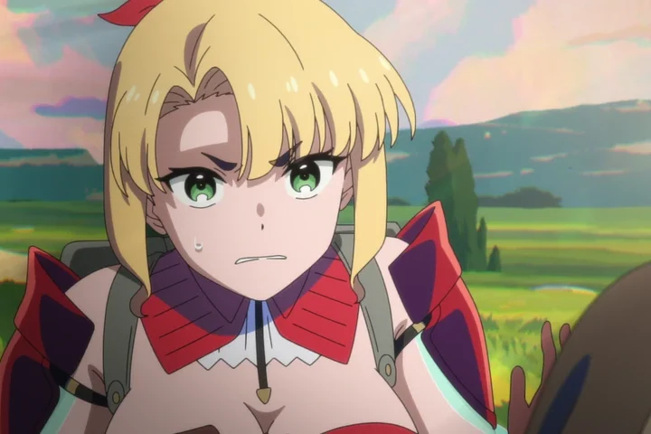 Personagem em cena de The Laid-Off Cheat-Granting Mage Enjoys a Second Lease on Life.
