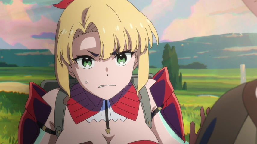 Personagem em cena de The Laid-Off Cheat-Granting Mage Enjoys a Second Lease on Life.
