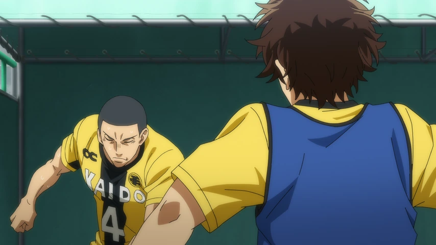 Personagem em cena de Aoashi Season 2.