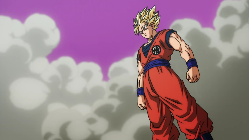 Personagem em cena de Dragon Ball Super: Beerus.