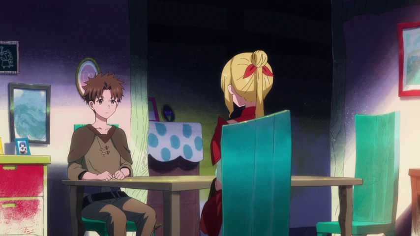 Personagem em cena de The Laid-Off Cheat-Granting Mage Enjoys a Second Lease on Life.