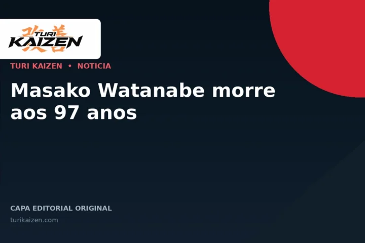 Capa editorial da Turi Kaizen para: Masako Watanabe morre aos 97 anos