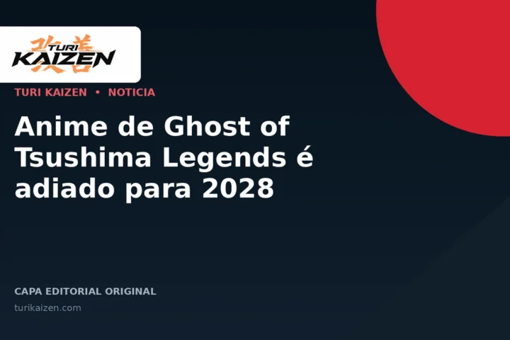 Capa editorial da Turi Kaizen para: Anime de Ghost of Tsushima Legends é adiado para 2028