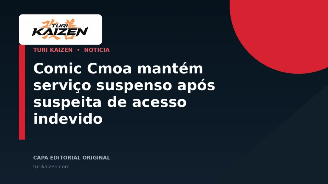 Capa editorial da Turi Kaizen para: Comic Cmoa mantém serviço suspenso após suspeita de acesso indevido